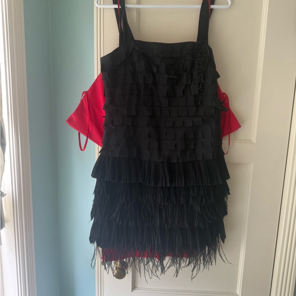 Black and Red Kids Costume Dress